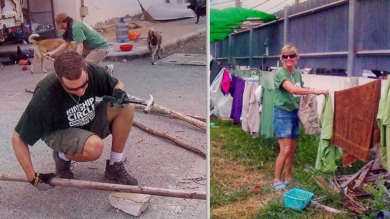 Ron Presley and Trisha Fravel at work, (c) Kinship Circle
